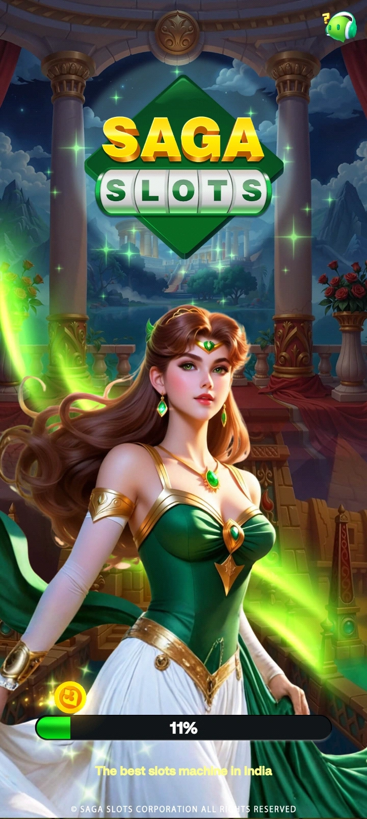 Saga Slots app interface 1