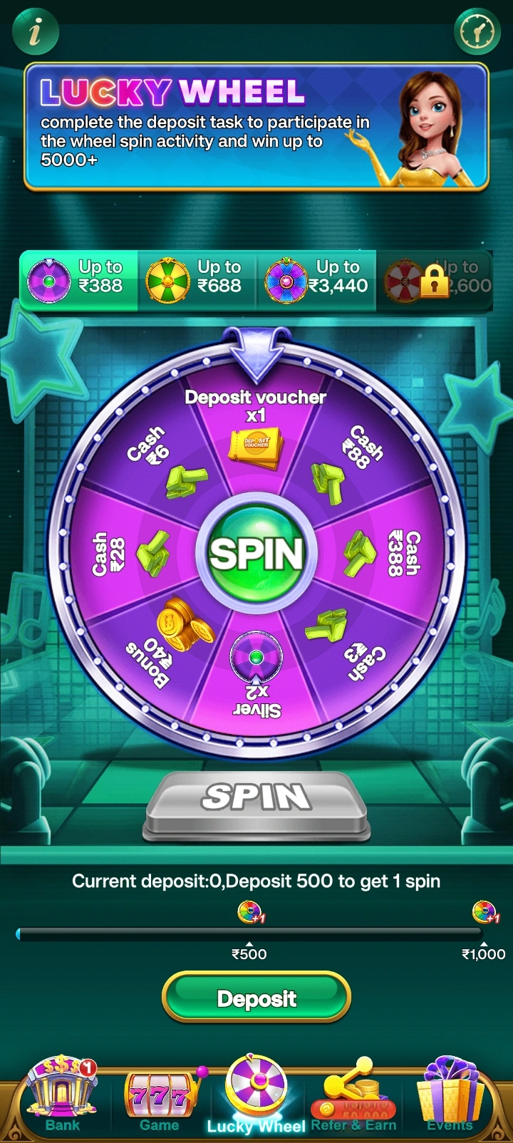Slots Spin app interface 2