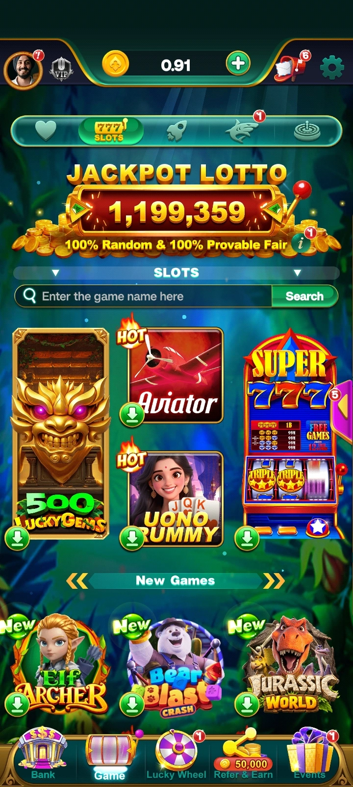 Slots Winner app interface 2