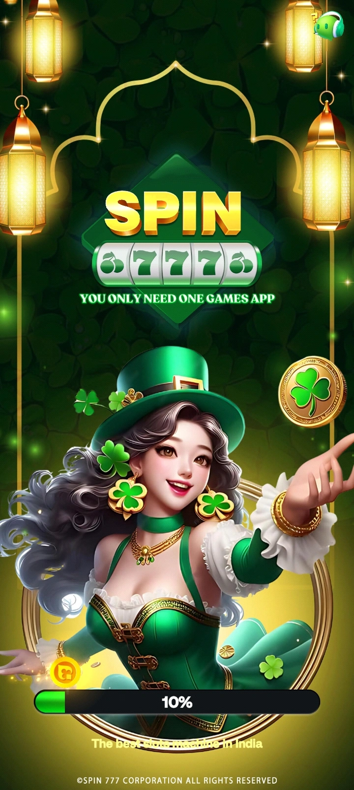SPIN777 app interface 1
