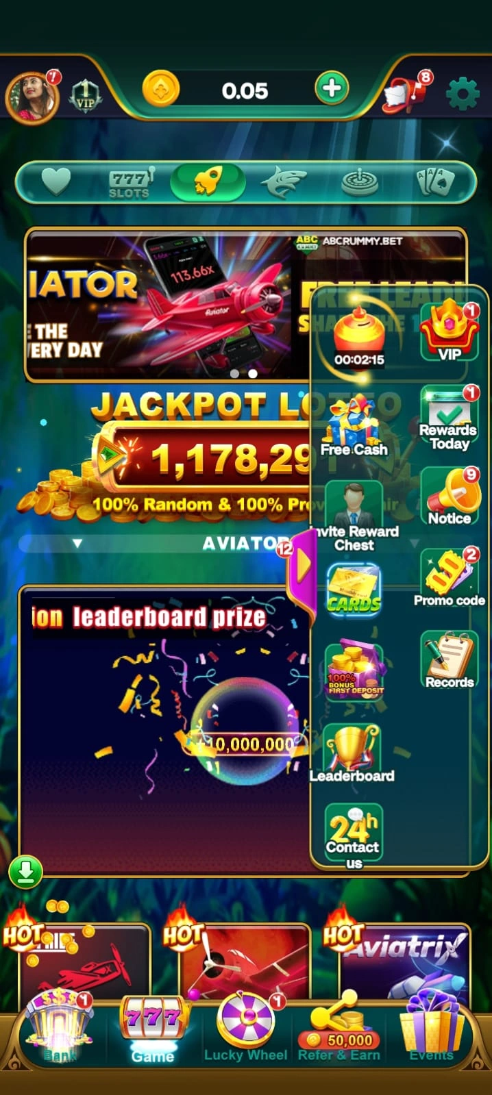 ABC Rummy app interface 3