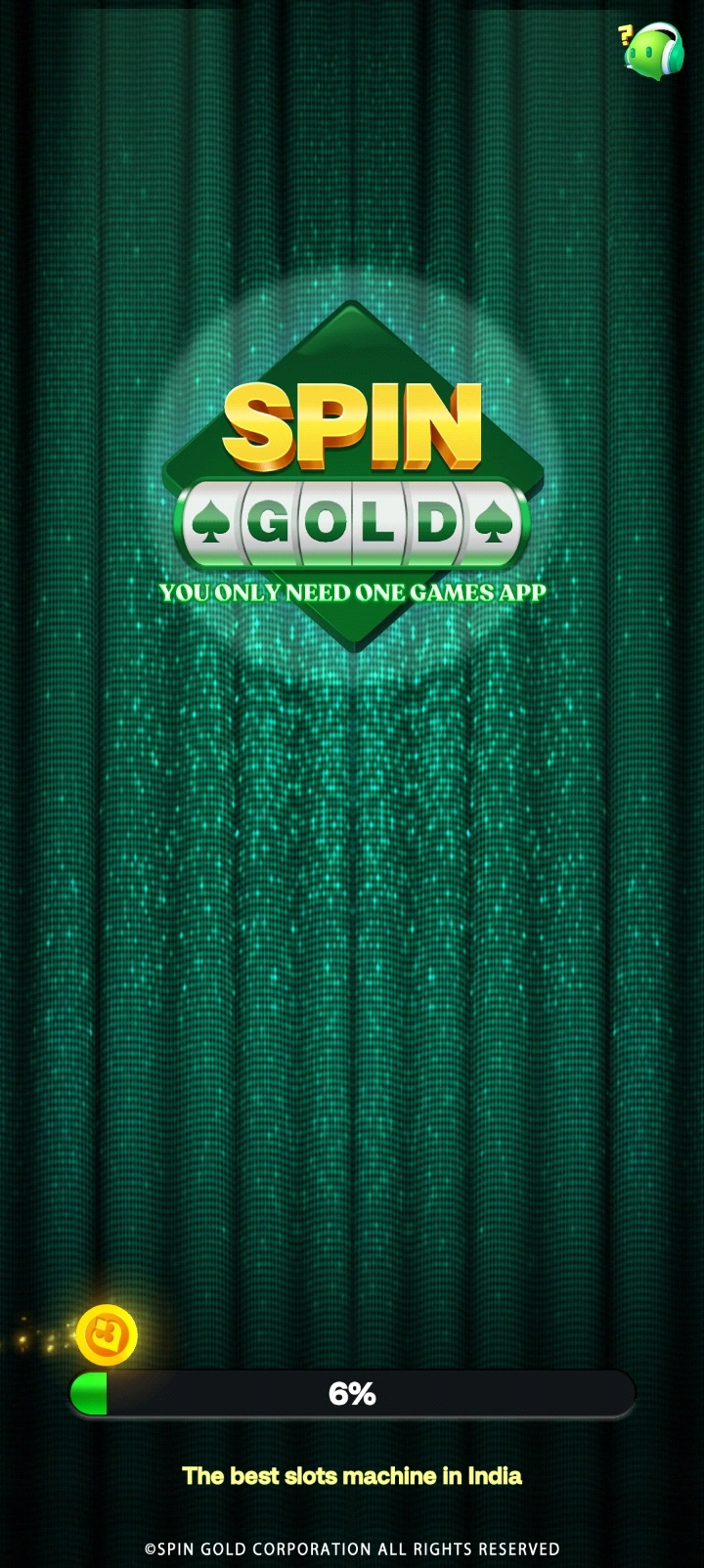 Spin Gold app interface 1