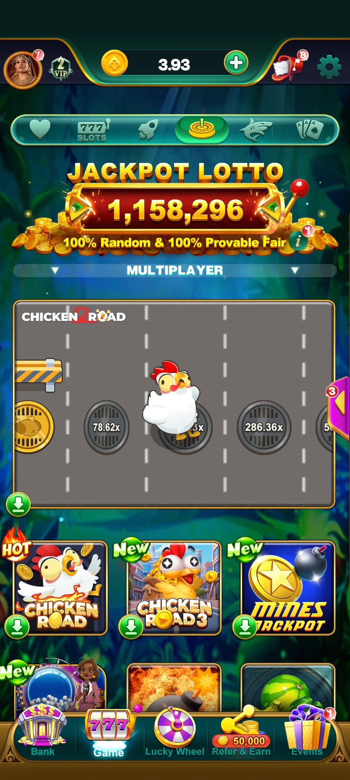 Yono Games app interface 1