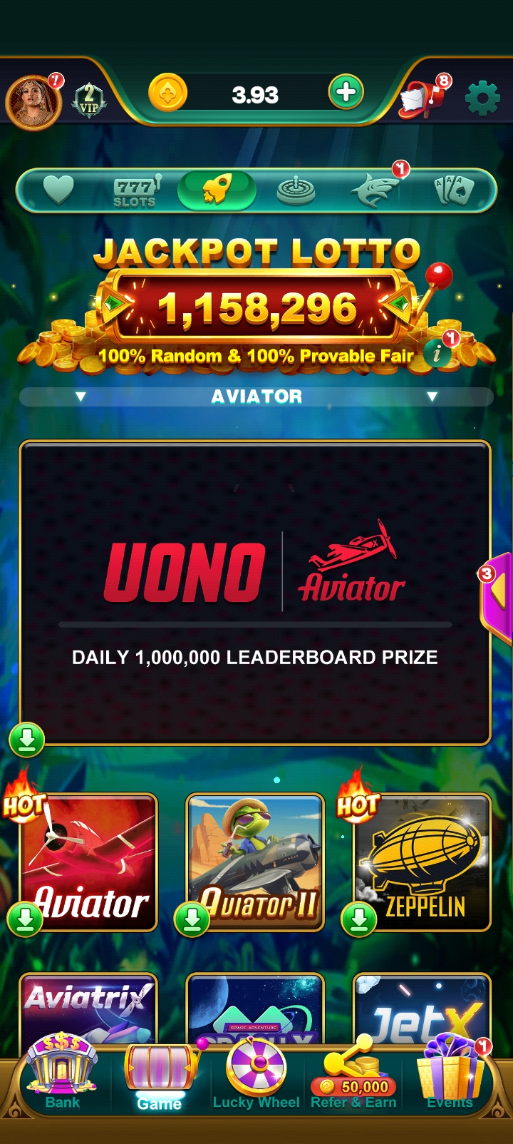 Yono Games app interface 3
