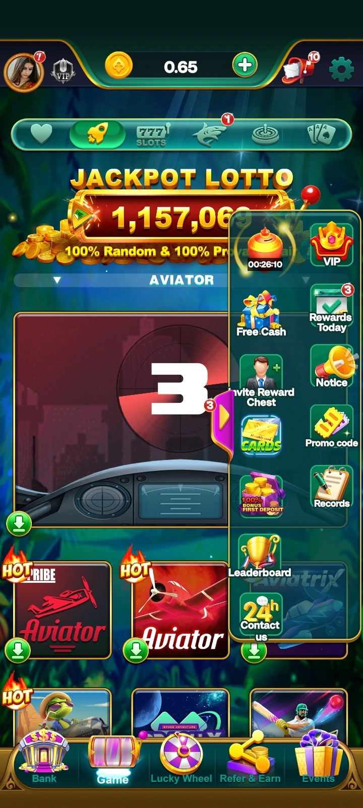 YonoVIP app interface 3