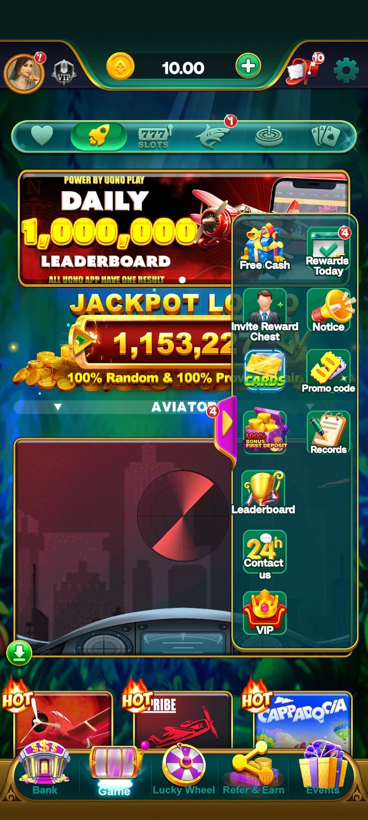 Jaiho 777 app interface 3