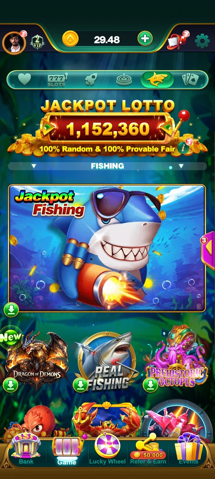 Jaiho Arcade app interface 4