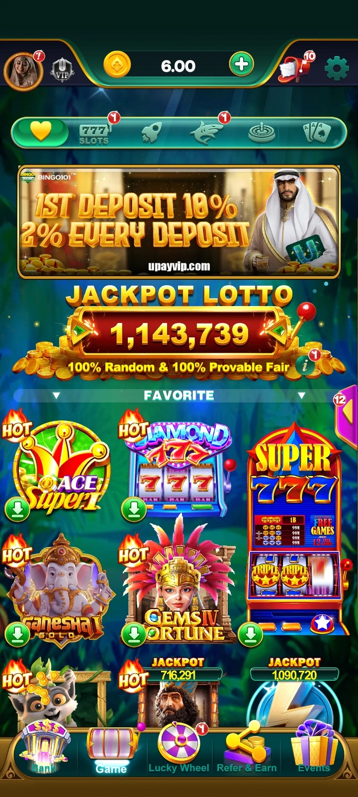 Bingo101 app interface 3