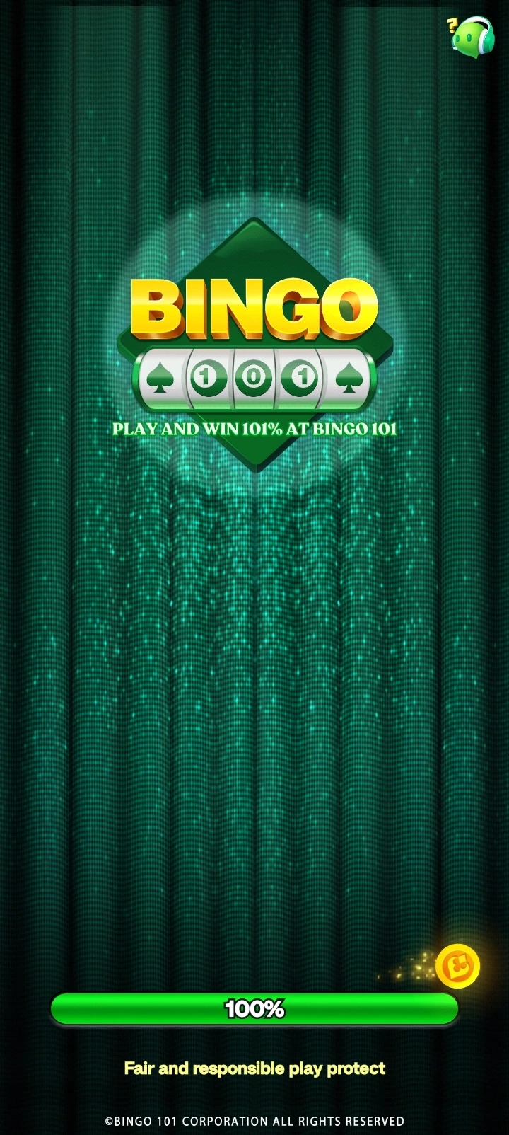 Bingo101 app interface 1