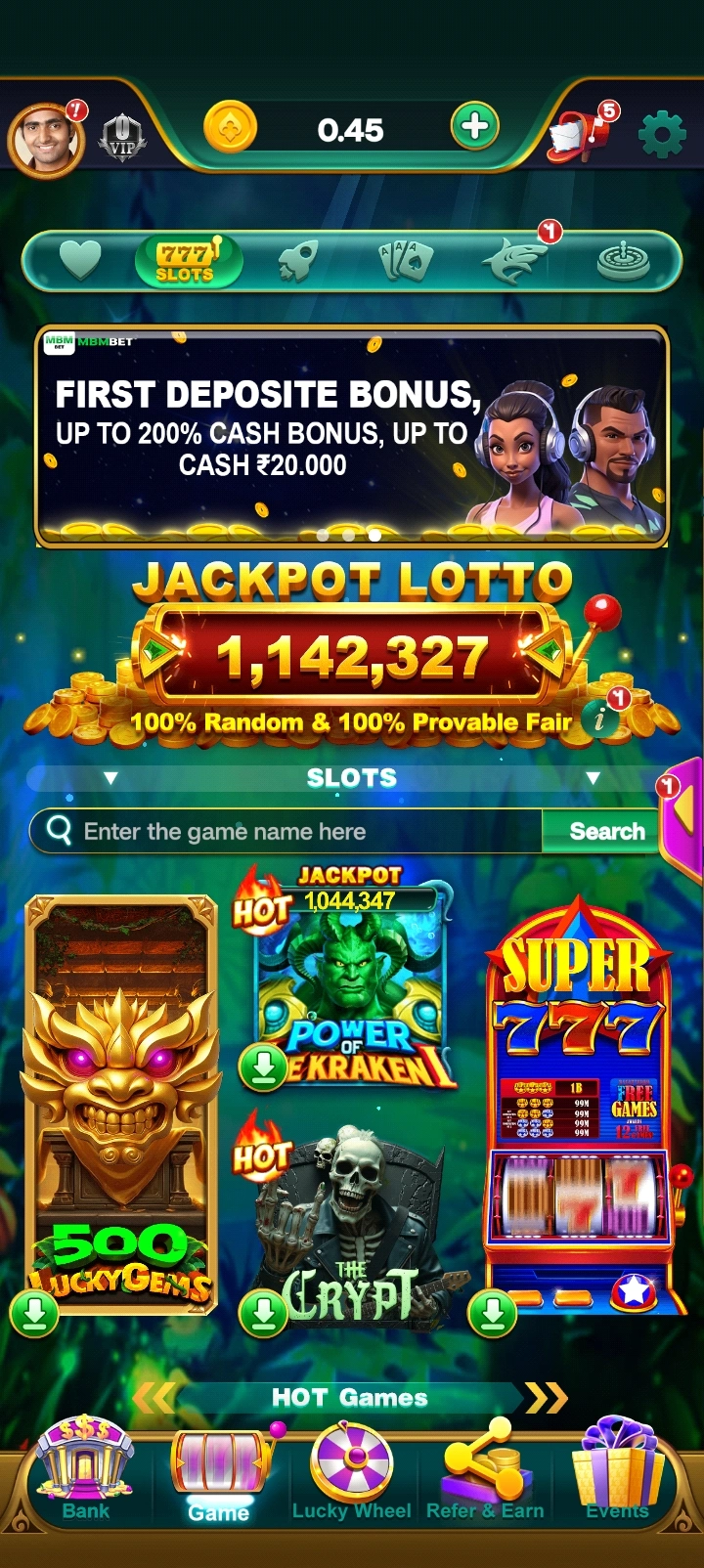 MBMBET app interface 3