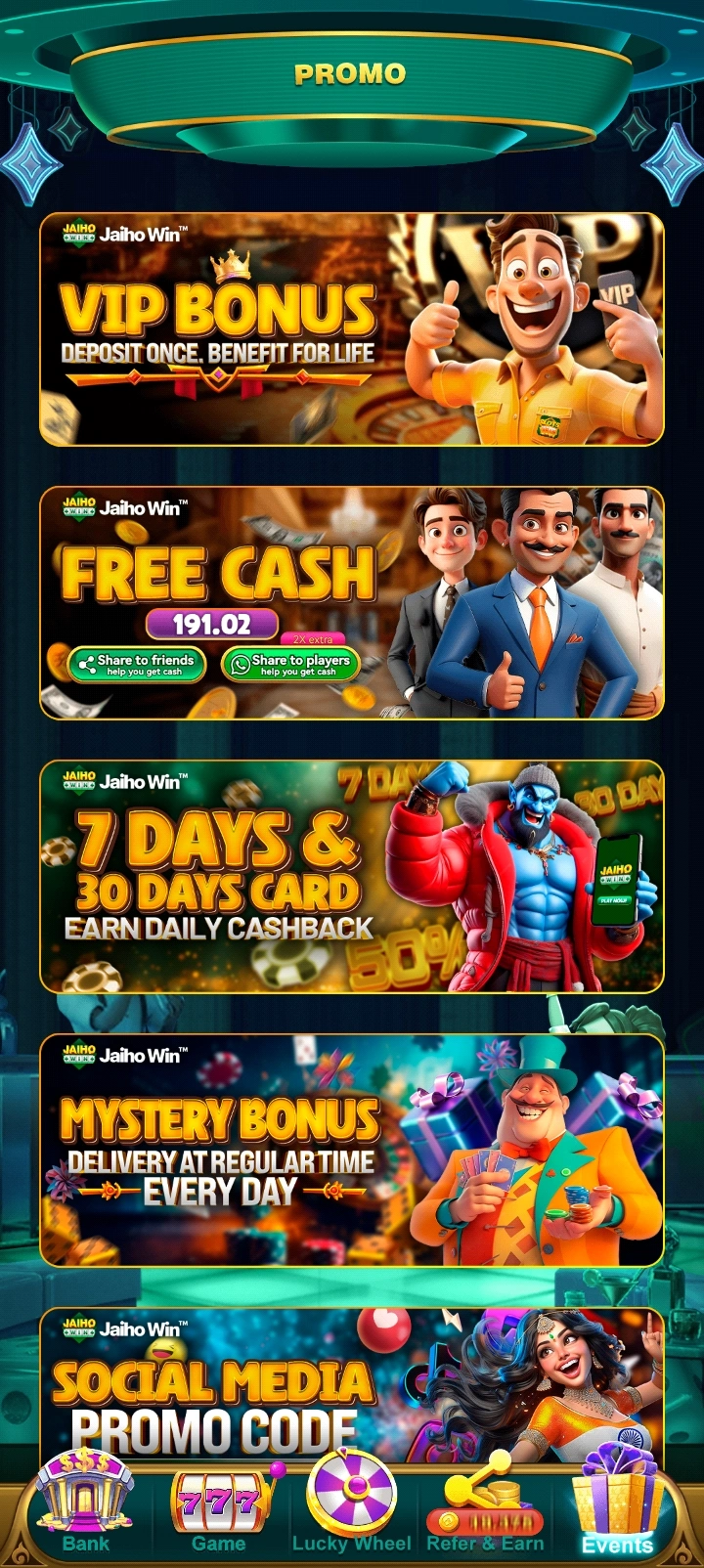 Jaiho Win app interface 3