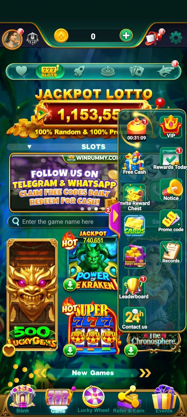 Win Rummy app interface 4