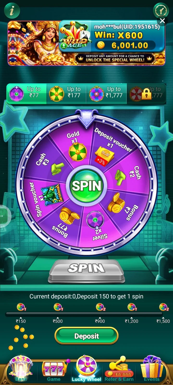 VIP Rummy app interface 5