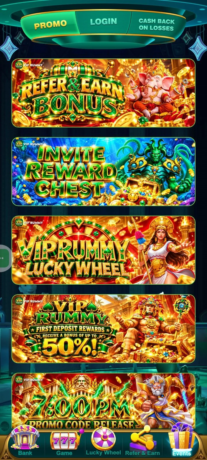VIP Rummy app interface 4